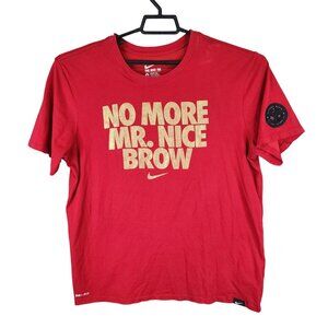 Mens Red The Nike Tee Shirt Anthony Davis Dri-Fit Short Sleeve Crew Neck Size XL